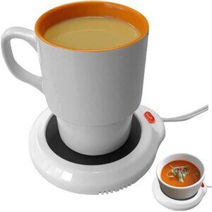 Evelots Desktop Electric Mug Warmer-Coffee/Tea/Cocoa/Soup-Scented Candles-Hot